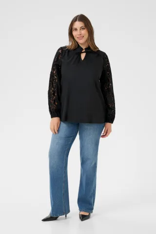 Langarm-Bluse KCmynthia Langarm-Bluse Regular fit black