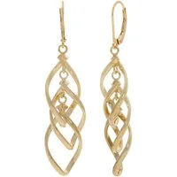 Firetti Paar Ohrhänger Schmuck Geschenk Gold 375 Ohrschmuck Ohrringe Tropfen Spirale