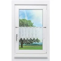 LYSEL® Scheibengardine Rautendesign (1 St), transparent, HxB 30x44cm