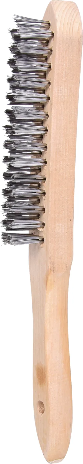 KS Tools Edelstahl Handdrahtbürste 3-reihig, 290mm - 201.2310