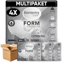 Harmony Care Inkontinenz-Einlage Harmony Care® Form Maxi+ Inkontinenzvorlagen Unisex stark, bei starker Inkontinenz, 80-St., trockenes & geschütztes Hautgefühl