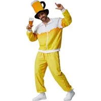 dressforfun Kostüm Herrenkostüm, Jacke und Hose mit witzigem Bier-Motiv.