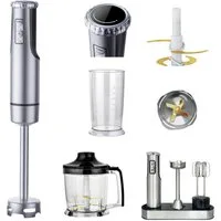 KB Elements Stabmixer ELK307HB, 800 W, Voll Kupfer Motor,LED digitale Anzeige, Titan Klingen, Edelstahl