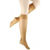 Wilox Stützkniestrümpfe Damen Kniestrumpf VITAL (1-Paar, 1 Paar) soft Bund