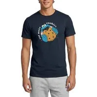 Spreadshirt T-Shirt Sesamstraße Krümelmonster Eat More Cookies Männer T-Shirt (1-tlg)