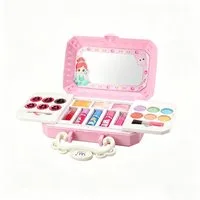 GARRYFIZH Kreativset Kinder Schminkset Mädchen, Waschbares Make-up Spielzeug, 5+ Jahre, Natürlicher Pollen, Kein Make-up-Entferner erforderlich