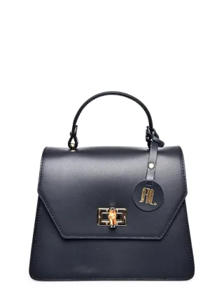 Anna Luchini Schwarz Rindsledertasche