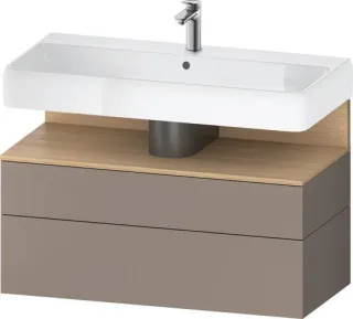 Duravit Qatego Waschtischunterbau wandhängend Basalt Matt 990x470x590 mm - QA4395030430010 QA4395030430010