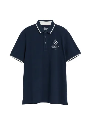 s.Oliver Red Label - Poloshirt blau - Gr. - L