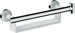 Hansgrohe Haltegriff Comfort weiss/chrom mit Brausenhalter und Ablage, 26328400 26328400