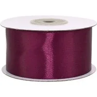 Creativery Satinband, Satinband 38mm x 25m Rolle Weinrot / Bordeaux