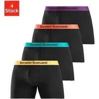 Bruno Banani Boxer Boxershorts für Herren (Packung, 4-St) mit längerem Bein und auffälligen Logobund