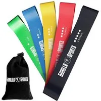 GORILLA SPORTS Expander Resistance Band Set inkl. Tragebeutel