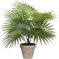 Kunstpflanze Mica Kunstpflanze Palme grün im Topf 40 cm, Mica Decorations