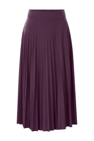 Rich & Royal - Plissee Skirt Recycled mulberry - Gr. - XS