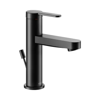 Keuco IXMO Flat Black Selection Einhebel-Waschtischmischer 100, mit Ablaufgarnitur, schwarz matt 59502373000