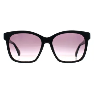 Max Mara Square Womens Glänzend Schwarz Rauch Grau Gradient MM0042 Logo9