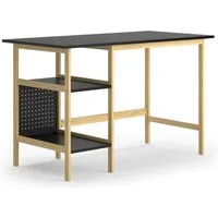 Vicco Schreibtisch Elvia, Schwarz/Kiefer, 120 x 60 cm (1-St)