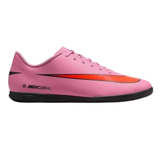 Nike - "Mercurial" Hallenfußballschuhe für Herren, Leder (Pink/Schwarz)