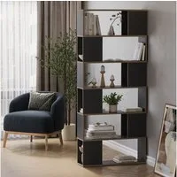Vicco Raumteiler Eneos, Anthrazit/Eiche, 80 x 186 cm, 1-tlg.