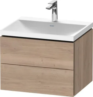 Duravit L-Cube Waschtisch-Set cbonded wandhängend 600x480x480 Ei Marmoriert Mt LC6950O55550000