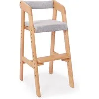 OUNUO Kinderstuhl Baby holz Stuhl mitwachsender Kinderstuhl Lernstuhl kinder 2-12 Jahren