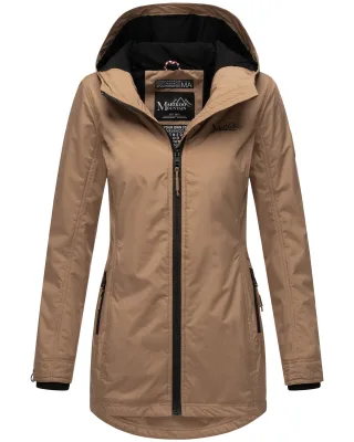 Marikoo Damen Übergangsjacke Honigbeere mit Kapuze
