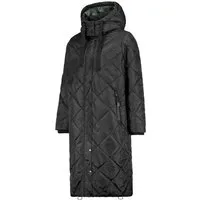 SUBLEVEL Steppjacke Damen Mantel mit Kapuze lange Winter Jacke Parka Stehkragen, Kapuze, flauschig, kuschelig, warm, Outdoor, Mantel