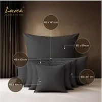 Lavea Kissenbezug 2er Set 100% Baumwolle flauschig, Jasmin, Kissenhülle, Kissenbezüge, (2 Stück), pflegeleicht, langlebige Qualität, mit Reißverschluss