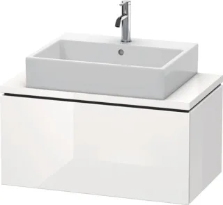 Duravit L-Cube Konsolenwaschtischunterbau wandhängend Weiß Hochglanz 820x477x400 mm - LC580202222 LC580202222