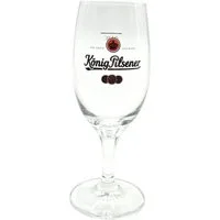 König Pilsener Bierglas Pokal 0,1l geeicht – Original Glas im Geschenkkarton, 1-tlg., Kompakter Bierpokal-ideale Geschenkidee