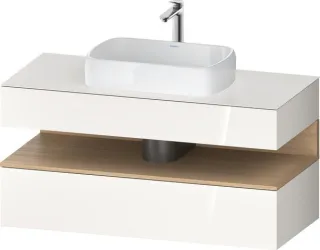 Duravit Qatego Konsolenwaschtischunterbau wandhängend Weiß Hochglanz 1200x550x600 mm - QA47320302200 QA4732030220010
