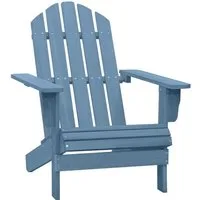 vidaXL Gartenstuhl Adirondack-Gartenstuhl Massivholz Tanne Blau (1 St)