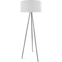 MeLiTec LED Stehlampe ST51 skandinavischer Stil, LED wechselbar, warmweiß, Stehlampe weiß, stehend, Stehleuchte für Wohnzimmer oder Schlafzimmer