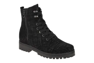Waldl?ufer Damen Stiefeletten 338813 Schwarz bequeme Boots