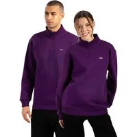 Smilodox Sweatshirt Unisex Jago, Half Zip Sweater, Regular Fit, Metalllabel, hoher Kragen Weicher Sweatstoff Langarmshirt Pulli Sport Streetstyle Alltag