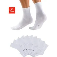 H.I.S Basicsocken Damen Herren Business Socken, Anzugsocken ohne Gummibund (Packung, 10-Paar, Gr. 35-38 bis 43-46) mit eingestrickten Symbolen