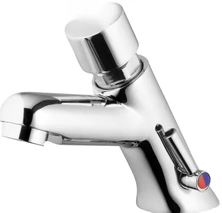 Neuesbad Serie 650 TIME-DELAY Waschtischarmatur mit Temperaturregelung, ohne Ablaufgarnitur, Chrom NB1DEBBH028R1