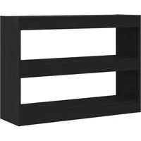 vidaXL Bücherregal Bücherregal Schwarz Eichen-Optik 100 x 30 x 72 cm Holzwerkstoff, 1-tlg.