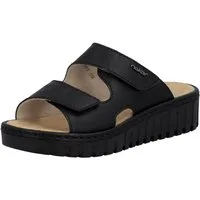 Rieker Pantolette Sommerschuh, Schlappen, Hausschuh mit modischer Plateausohle