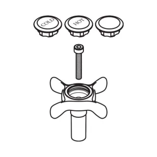 hansgrohe Gr. Axor Montreux 2Griff WT-Arm. 16291820 warm/kalt brushed nickel