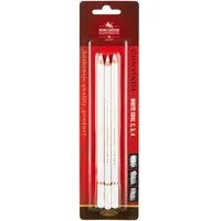 KOH-I-NOOR Zeichenkohle KOH Zeichenkohle Reißkohle Stift Härtegrad 2+3+4 weiß 3er