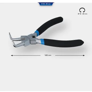 Brilliant Tools Seegeringzange für Innensicherungsringe, abgewinkelt, 125 mm - BT067008