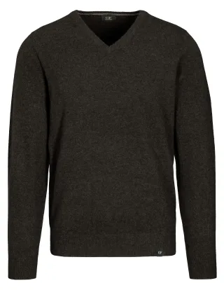 COMMANDER Finest Clothing - V-Pullover 1/1 Arm, uni anthrazit mel. - Gr. - XXL