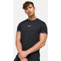 Indicode T-Shirt Herren Lutzy Shirt Tee Herrenshirt mit dezentem Logoprint auf der Brust