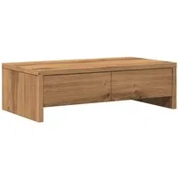 vidaXL Monitorständer Monitorständer mit Schubladen Artisan-Eiche 50x27x15 cm
