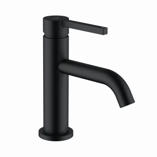 KLUDI NOVA FONTE Pura Waschtischarmatur 75 mit Push-Open mattschwarz, 202663915 202663915
