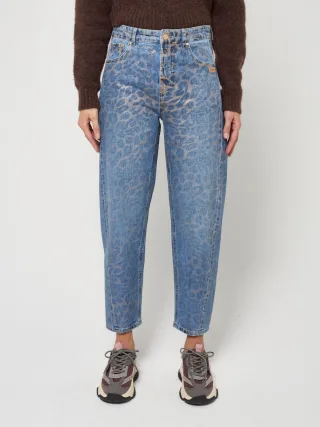 GANG Damen Jeans 94BLAKE - balloon fit foiled leo