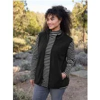 Sheego Fleeceweste Fleece-Weste Länge ca. 70 cm