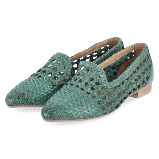 Bullboxer Slipper  Grün - Gr. 36 -  Echt Leder